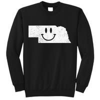 Smiling In NE – Funny Nebraska Happy Face Sweatshirt