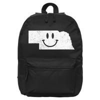Smiling In NE – Funny Nebraska Happy Face 16 in Basic Backpack