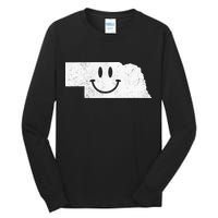 Smiling In NE – Funny Nebraska Happy Face Tall Long Sleeve T-Shirt