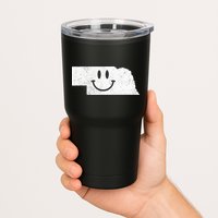 Smiling In NE – Funny Nebraska Happy Face Tumbler