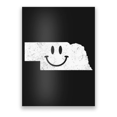 Smiling In NE – Funny Nebraska Happy Face Poster