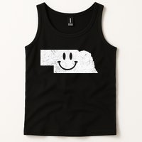 Smiling In NE – Funny Nebraska Happy Face Tank Top
