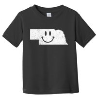 Smiling In NE – Funny Nebraska Happy Face Toddler T-Shirt