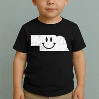 Smiling In NE – Funny Nebraska Happy Face Toddler T-Shirt