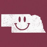 Smiling In NE – Funny Nebraska Happy Face 16oz Travel Tumbler