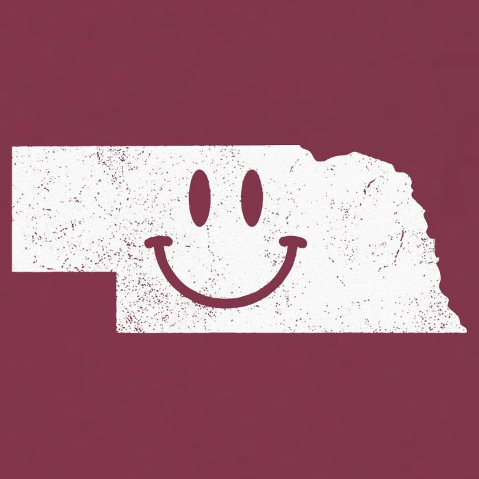 Smiling In NE – Funny Nebraska Happy Face 16oz Travel Tumbler