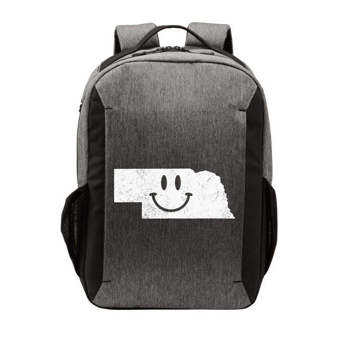 Smiling In NE – Funny Nebraska Happy Face Vector Backpack
