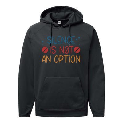 Silence Is Not An Option Performance Fleece Hoodie