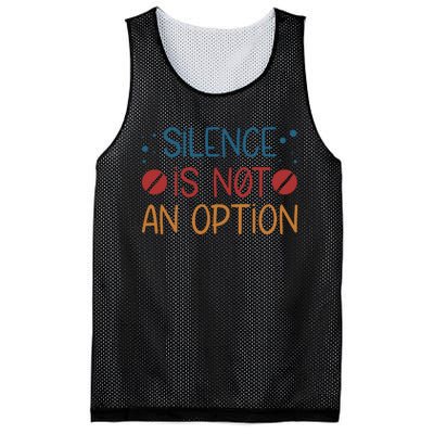 Silence Is Not An Option Mesh Reversible Basketball Jersey Tank