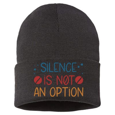 Silence Is Not An Option Sustainable Knit Beanie