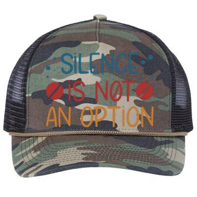 Silence Is Not An Option Retro Rope Trucker Hat Cap