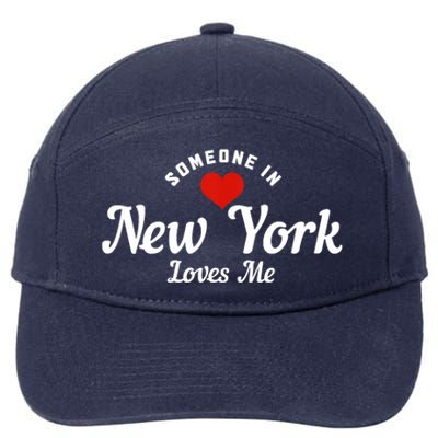 Someone In New York Loves Me NY NYC Funny Cute 7-Panel Snapback Hat