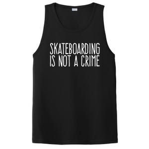 Skateboarding Is Not A Crime Skating Extreme Sport PosiCharge Competitor Tank