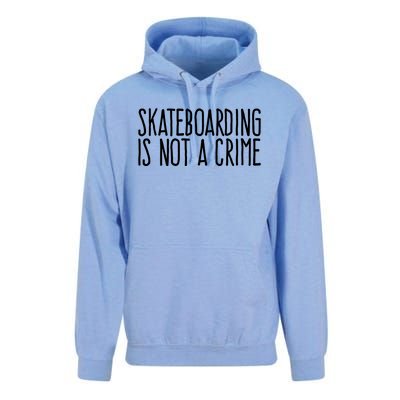 Skateboarding Is Not A Crime Skating Extreme Sport Unisex Surf Hoodie