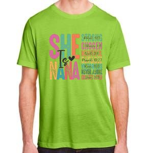 She Is Nana Christian Mothers Day Jesus Nana Religious Adult ChromaSoft Performance T-Shirt