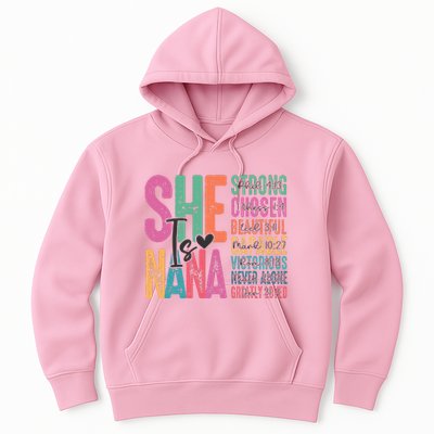 She Is Nana Christian Mothers Day Jesus Nana Religious Hoodie