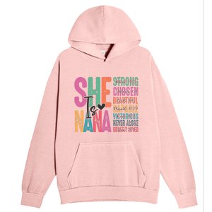 She Is Nana Christian Mothers Day Jesus Nana Religious Urban Pullover Hoodie