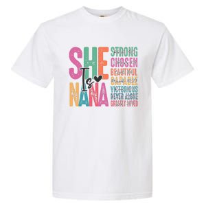 She Is Nana Christian Mothers Day Jesus Nana Religious Garment-Dyed Heavyweight T-Shirt