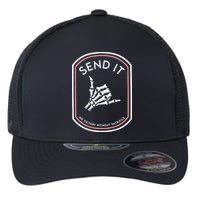 Send It No Victory Without Sacrifice (on back) Flexfit Unipanel Trucker Cap