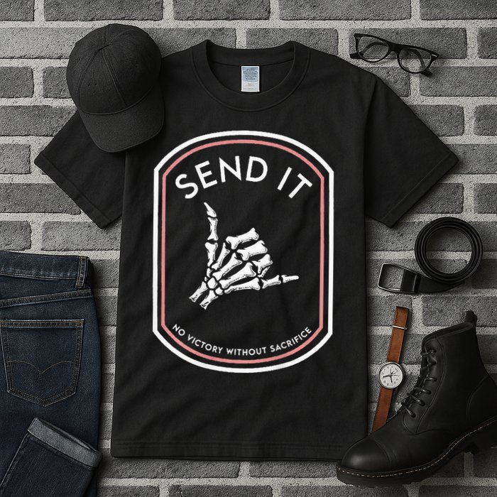 Send It No Victory Without Sacrifice (on back) Tall T-Shirt