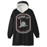Send It No Victory Without Sacrifice (on back) Hooded Wearable Blanket