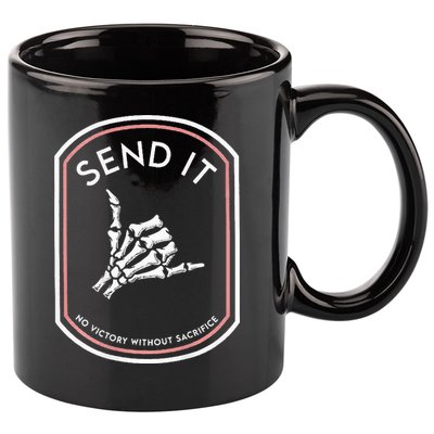 Send It No Victory Without Sacrifice (on back) 11oz C Handle Ceramic Mug