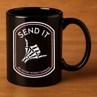 Send It No Victory Without Sacrifice (on back) 11oz C Handle Ceramic Mug