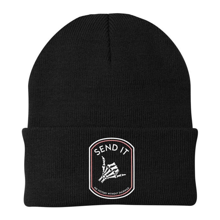 Send It No Victory Without Sacrifice (on back) Beanie