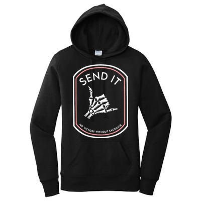 Send It No Victory Without Sacrifice (on back) Women's Pullover Hoodie