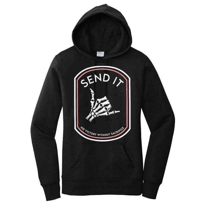 Send It No Victory Without Sacrifice (on back) Women's Pullover Hoodie