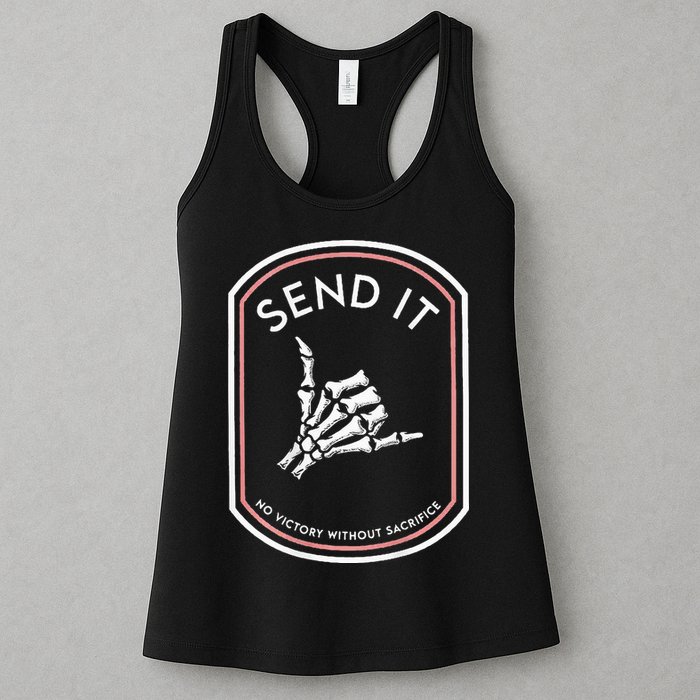 Send It No Victory Without Sacrifice (on back) Womens Tank Top