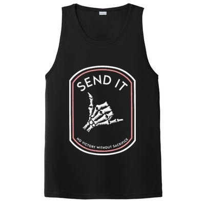 Send It No Victory Without Sacrifice (on back) PosiCharge Competitor Tank