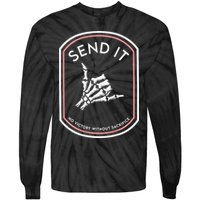 Send It No Victory Without Sacrifice (on back) Tie-Dye Long Sleeve Shirt