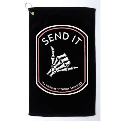 Send It No Victory Without Sacrifice (on back) Golf Towel