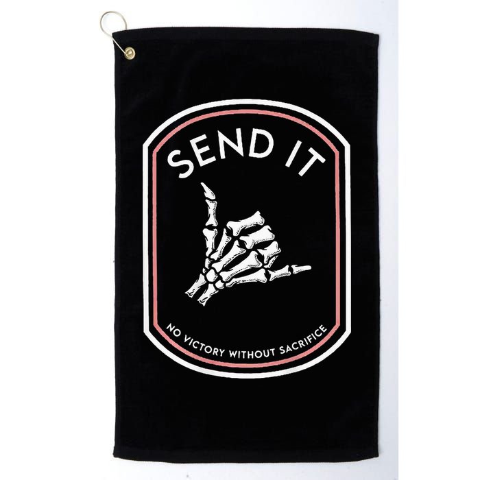Send It No Victory Without Sacrifice (on back) Golf Towel