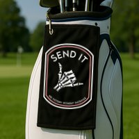 Send It No Victory Without Sacrifice (on back) Golf Towel