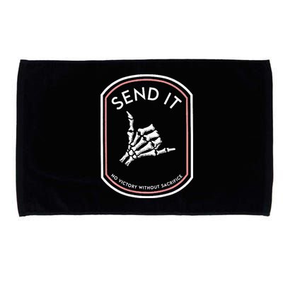 Send It No Victory Without Sacrifice (on back) Microfiber Hand Towel