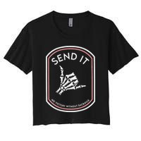 Send It No Victory Without Sacrifice (on back) Crop Top