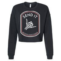 Send It No Victory Without Sacrifice (on back) Cropped Pullover Crew