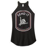 Send It No Victory Without Sacrifice (on back) Women's Perfect Tri Rocker Tank