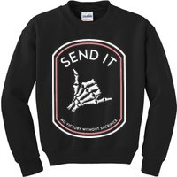 Send It No Victory Without Sacrifice (on back) Kids Sweatshirt