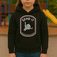Send It No Victory Without Sacrifice (on back) Kids Hoodie