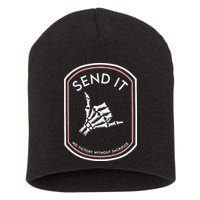 Send It No Victory Without Sacrifice (on back) Short Acrylic Beanie