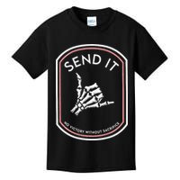 Send It No Victory Without Sacrifice (on back) Kids T-Shirt