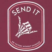 Send It No Victory Without Sacrifice (on back) 16oz Travel Tumbler