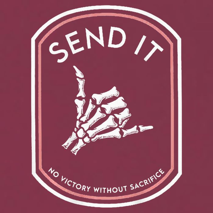 Send It No Victory Without Sacrifice (on back) 16oz Travel Tumbler