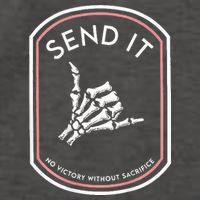Send It No Victory Without Sacrifice (on back) Vector Backpack
