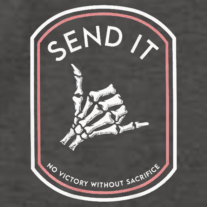 Send It No Victory Without Sacrifice (on back) Vector Backpack