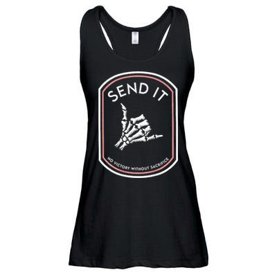 Send It No Victory Without Sacrifice Ladies Essential Flowy Tank