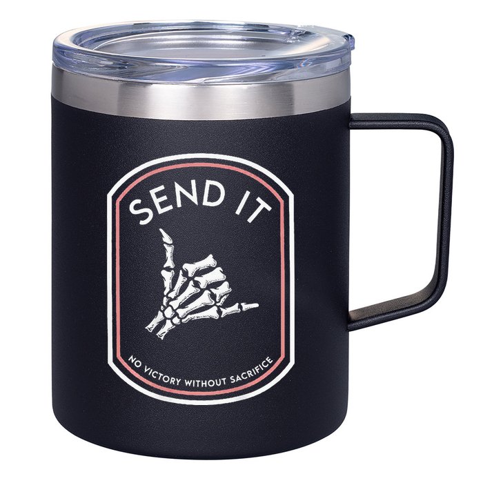 Send It No Victory Without Sacrifice 12oz Stainless Steel Coffee Mug